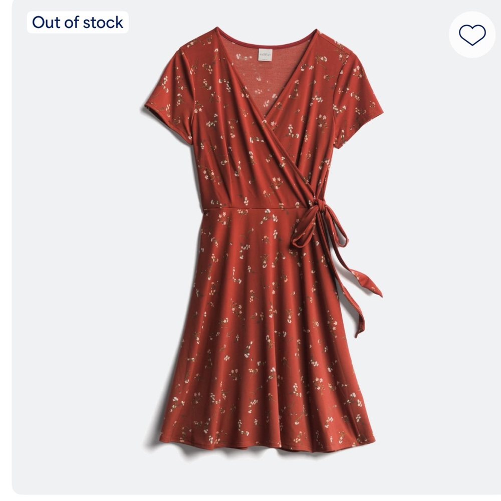 Kaileigh Arnett Faux Wrap Knit Dress